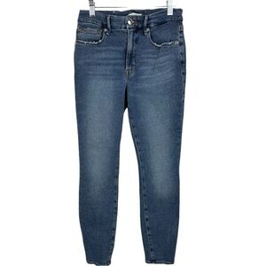 Good American Good Leg Womens 4/27 Skinny Jeans Medium Wash Indigo GLCNFH941T